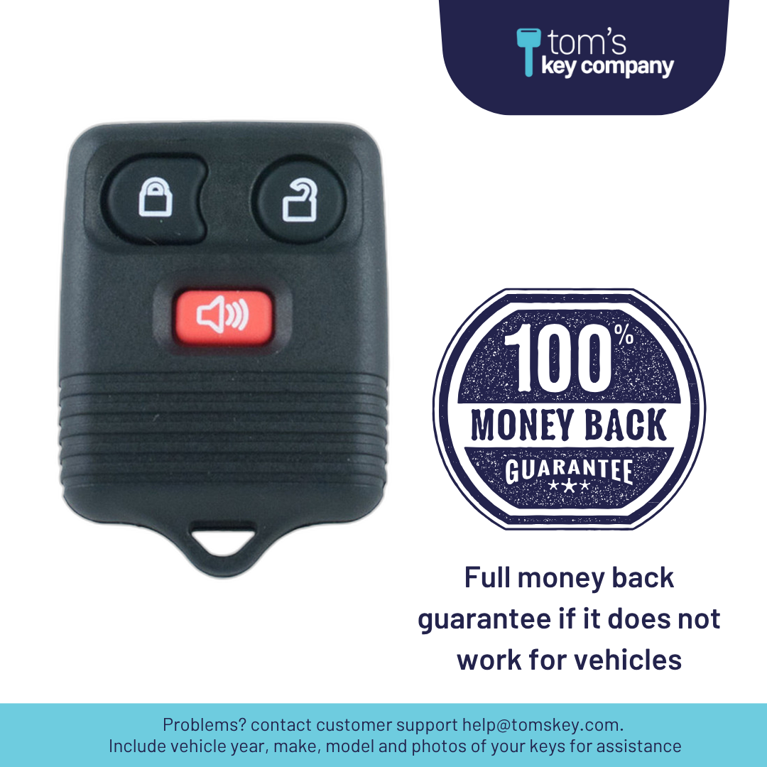 Brand New Aftermarket 3-Button Remote Fob with Lock, Unlock, Panic for Select Mazda Vehicles (FORFOB-3B-760-K)