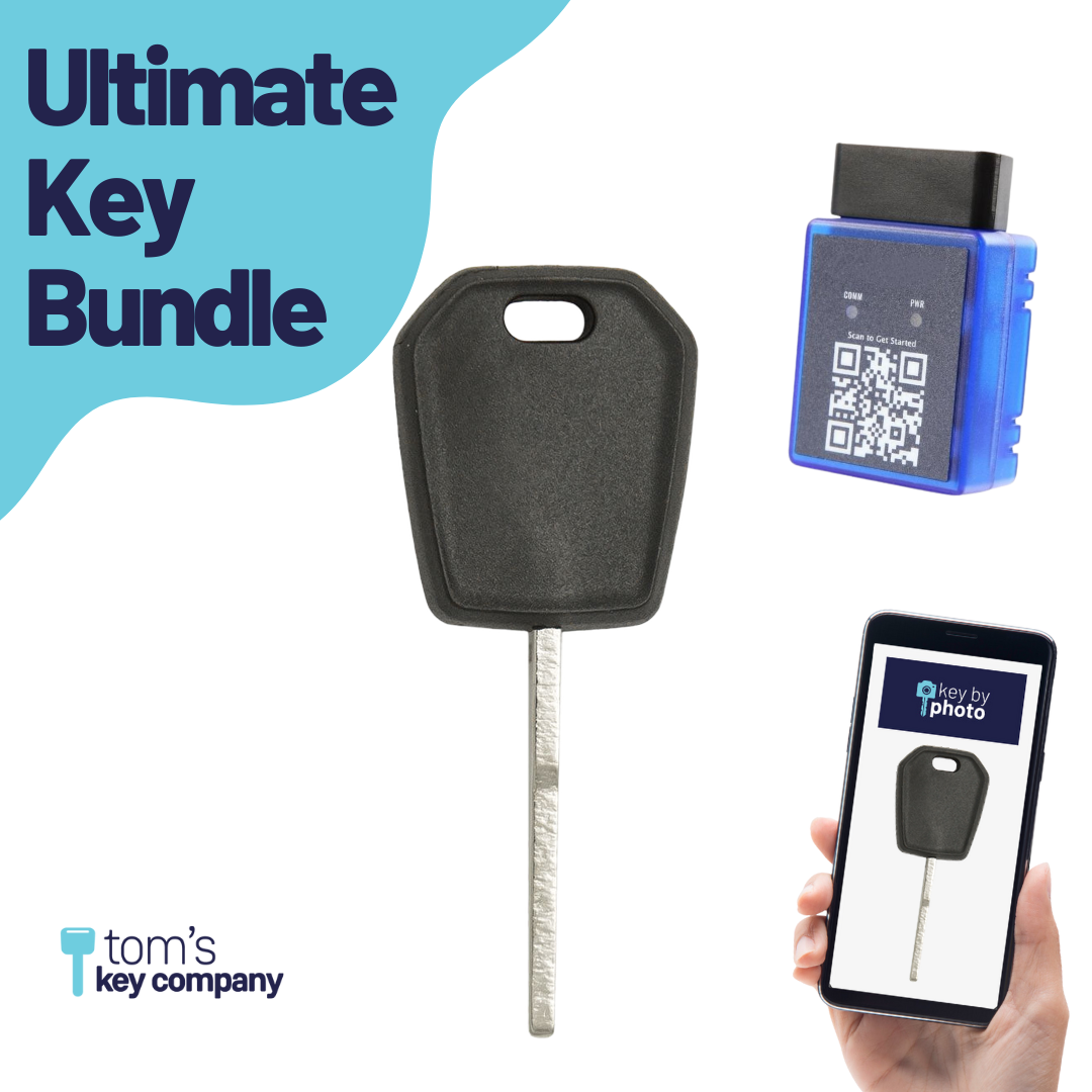 Ultimate Key Bundle with Programming Tool, Aftermarket Transponder Key and Key By Photo for Select Lincoln Vehicles (FORKEY-128-HS-UKB)