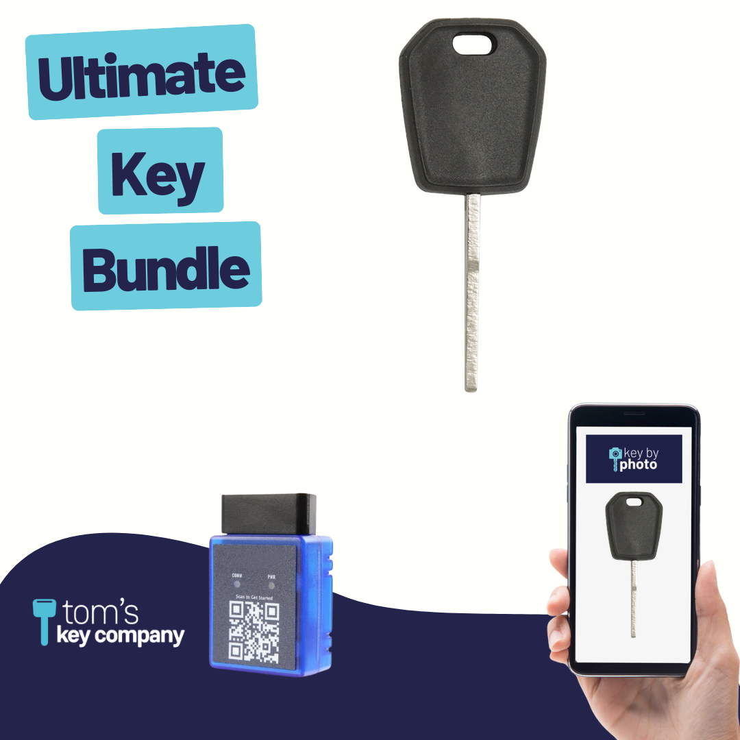 Ultimate Key Bundle with Programming Tool, Aftermarket Transponder Key and Key By Photo for Select Lincoln Vehicles (FORKEY-128-HS-UKB)