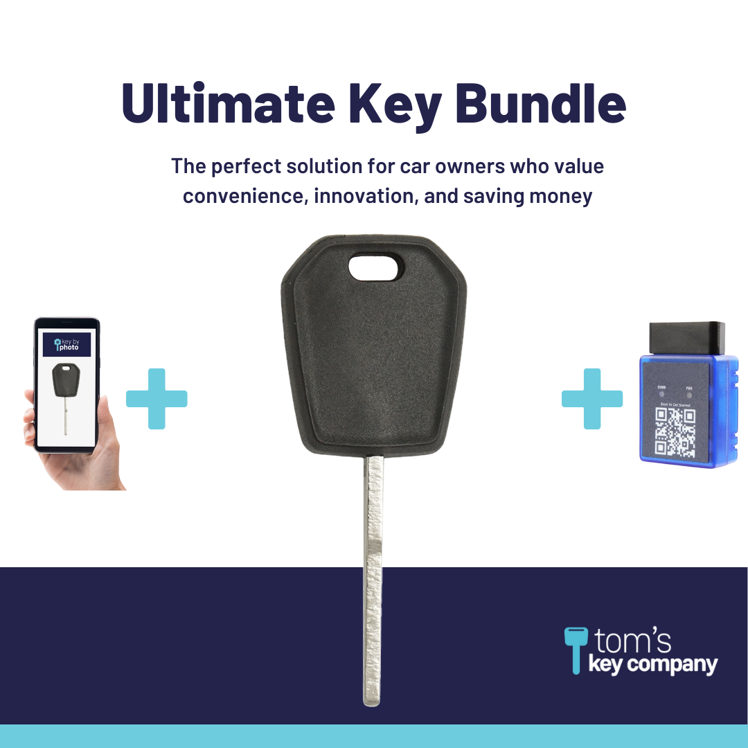 Ultimate Key Bundle with Programming Tool, Aftermarket Transponder Key and Key By Photo for Select Lincoln Vehicles (FORKEY-128-HS-UKB)