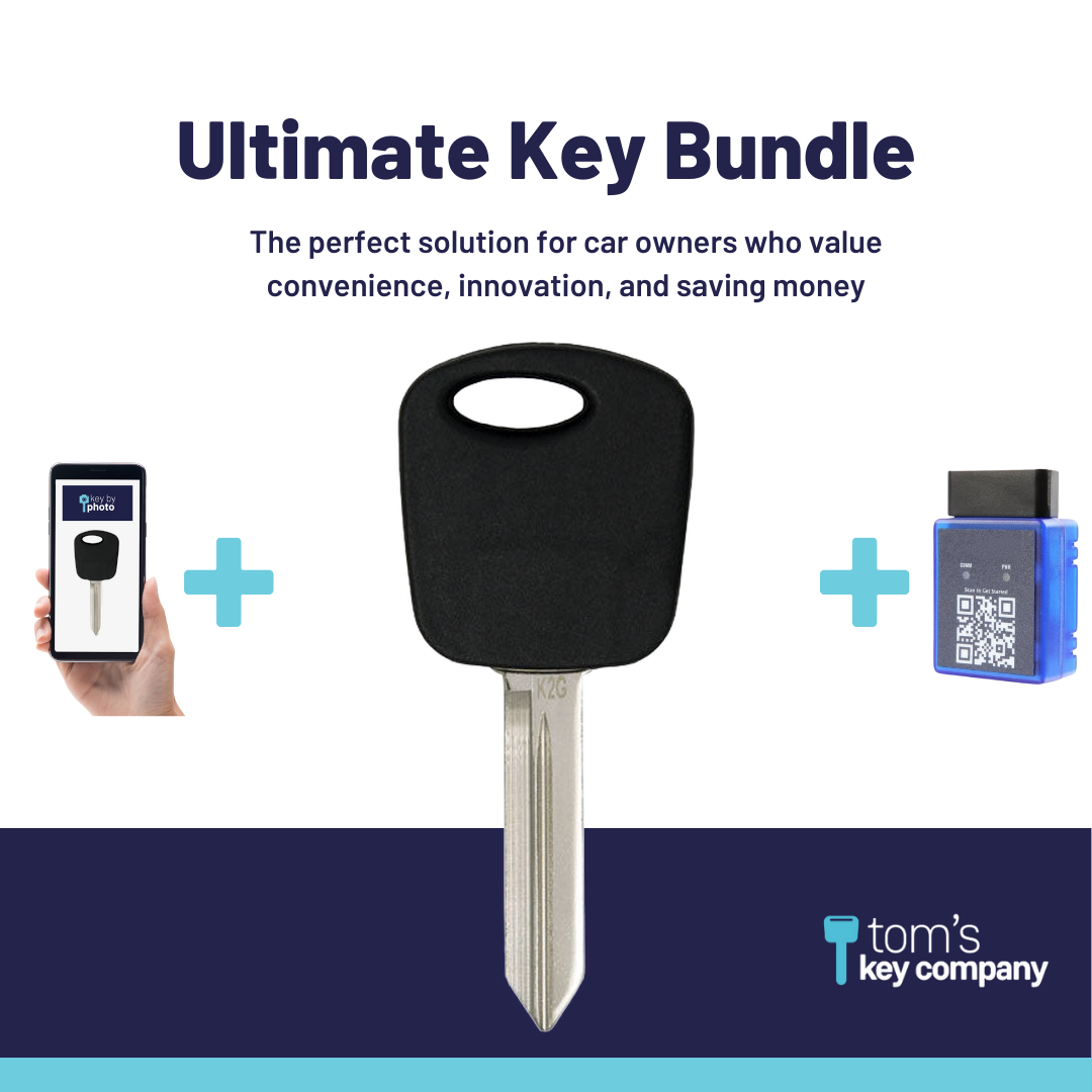 Ultimate Key Bundle with Programming Tool, Aftermarket Transponder Key and Key By Photo for Select Ford and Mazda Vehicles (FORKEY-4PT-K-UKB)