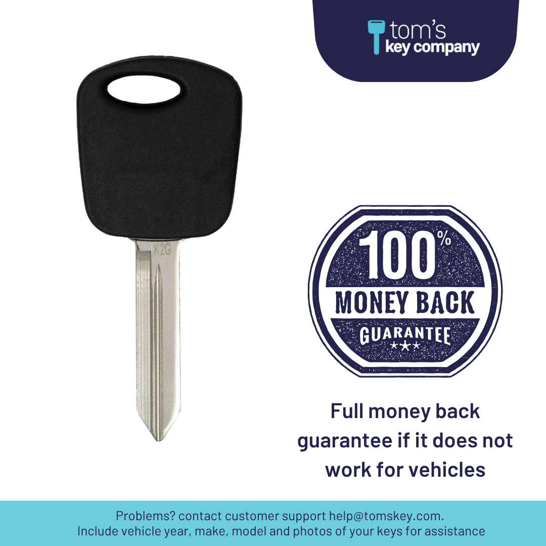 Brand New Aftermarket Transponder Key for Select Ford, Lincoln and Mazda Vehicles (FORKEY-4PT-K)