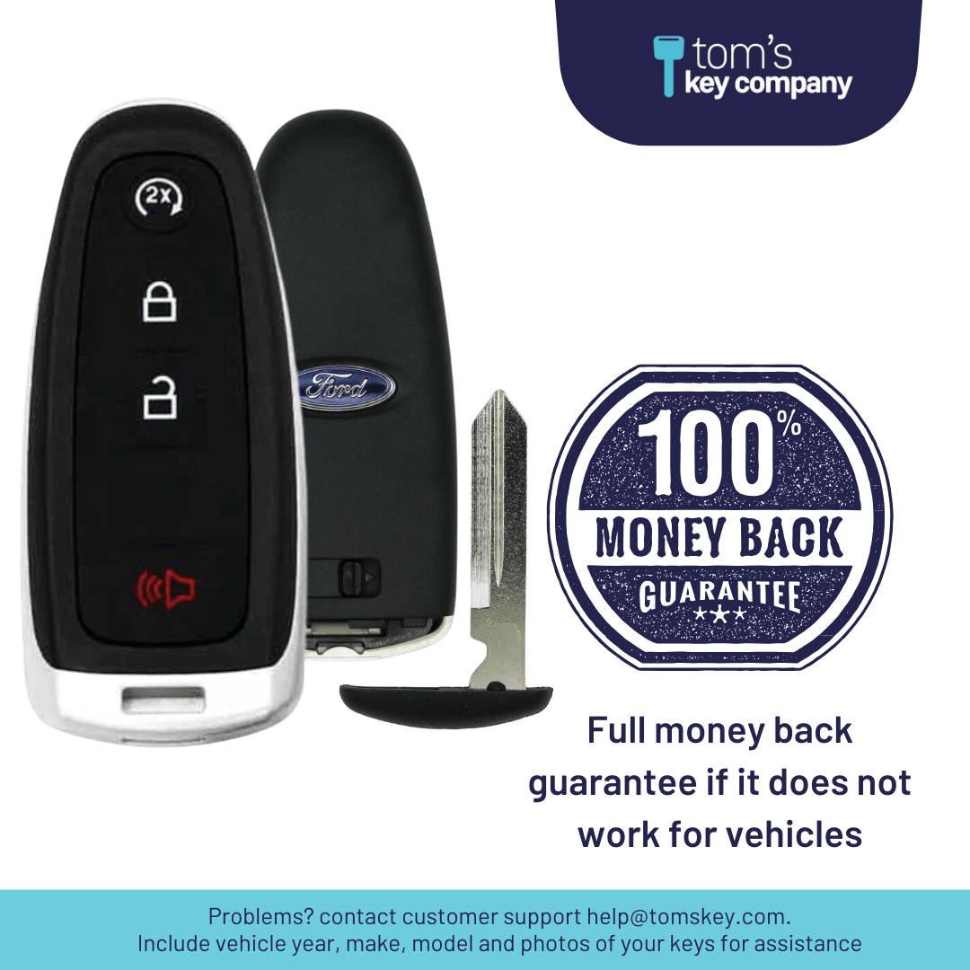 Refurbished Ford 4-Button Smart Key with Remote Start (FORPSK-4B-RS-OEM-PDL-REFURB)