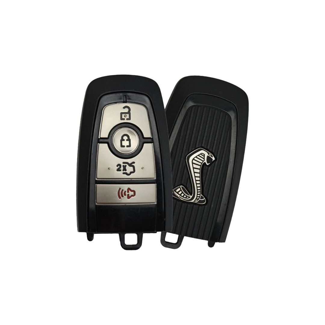 Like New Refurbished 4-Button Smart Key Fob with Lock, Unlock, Trunk, Panic for Select Ford Vehicles (FORSK-4B-TR-R8187-REF-K)