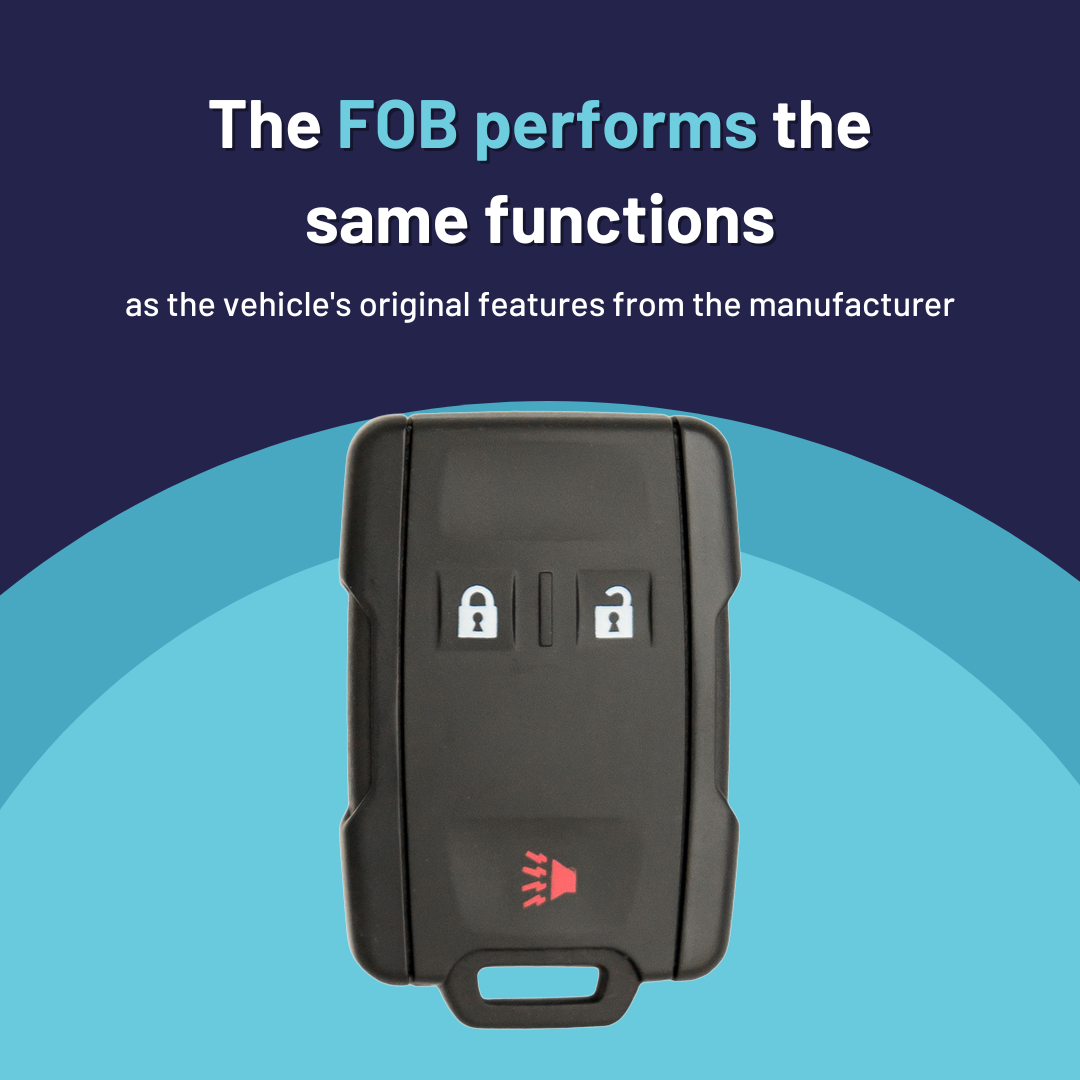 Ultimate Remote FOB Bundle with Programming Tool and Aftermarket 3 Button Remote FOB for Select GMC Vehicles (GMCFOB-3B-828-K-UKB)