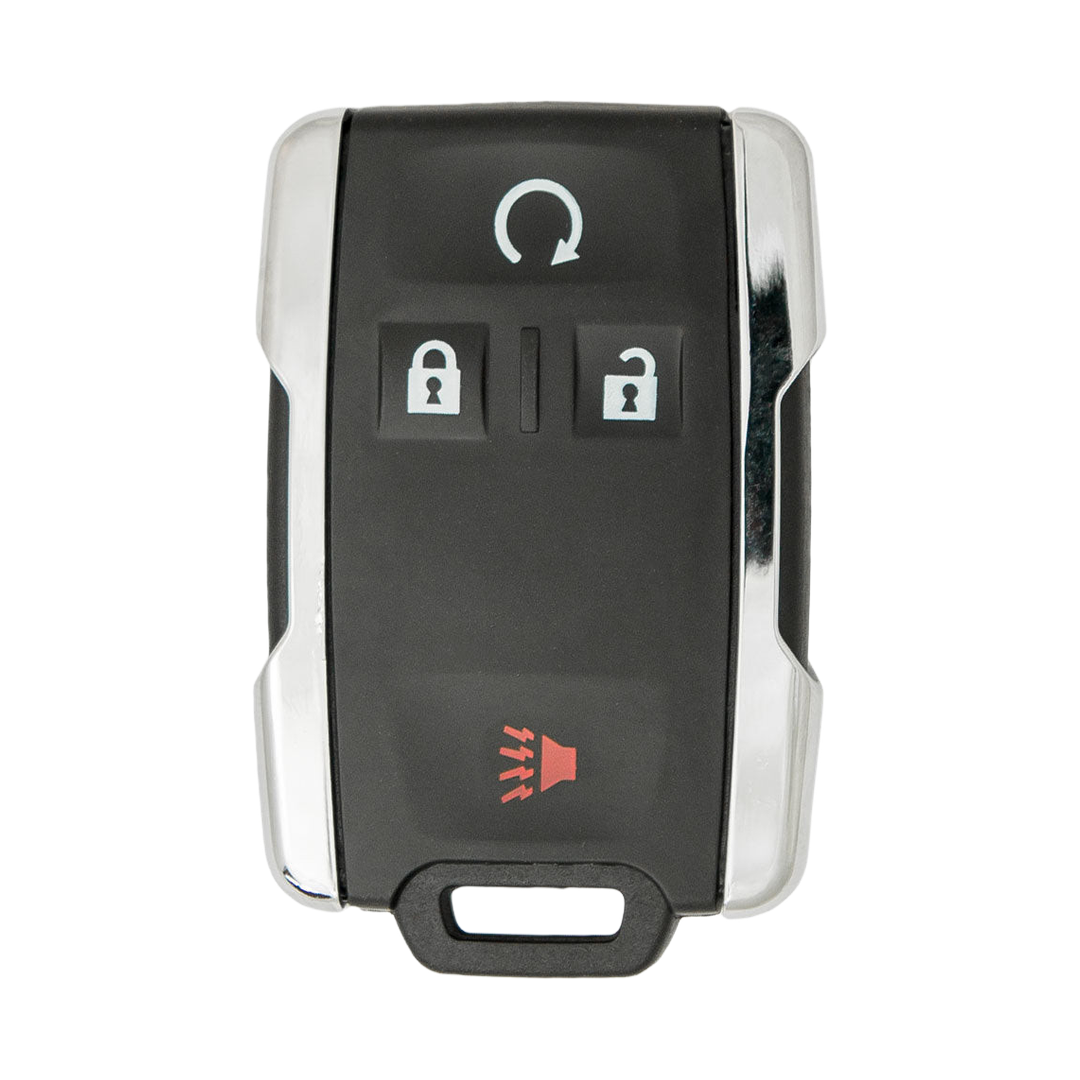 Brand New Aftermarket 4-Button Remote Fob with Lock, Unlock, Remote Start, Panic for Select GMC Vehicles (GMCFOB-4B-834-K)