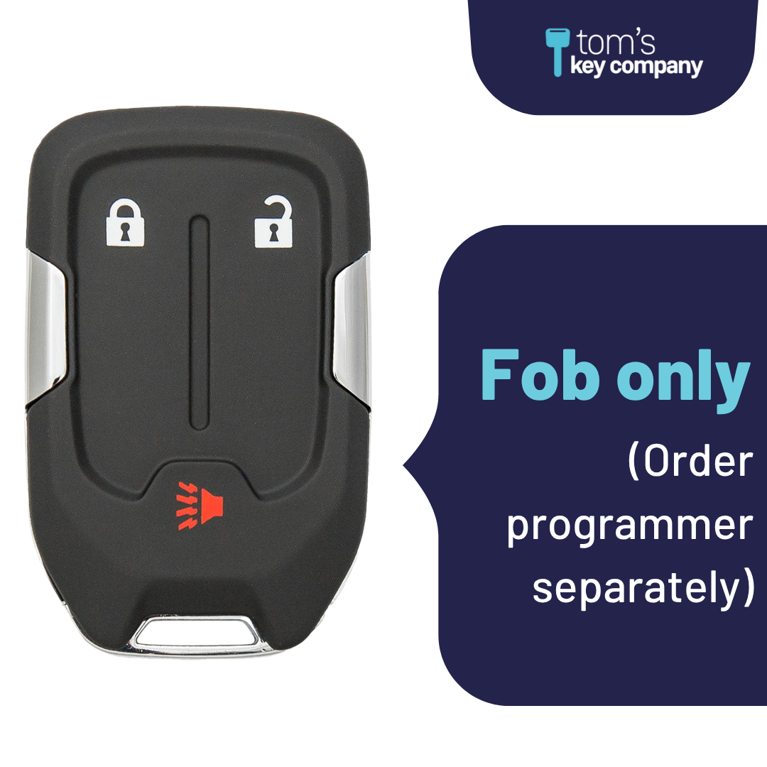 Brand New Aftermarket 3-Button Smart Key Fob with Lock, Unlock, Panic for Select GMC Vehicles (GMCSK-3B-865-K)