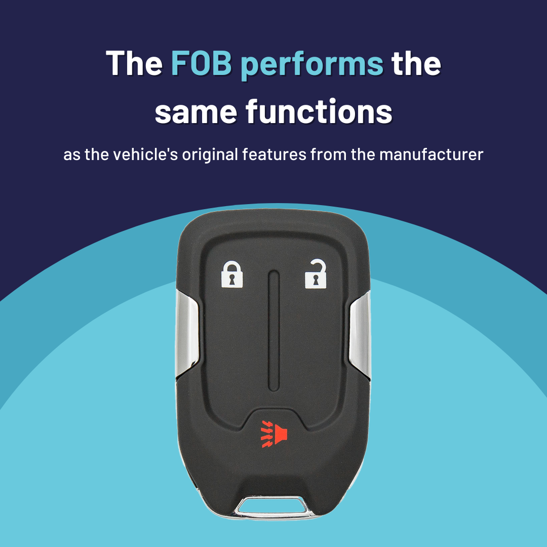 Ultimate Smart Key Bundle with Programming Tool, Aftermarket 3-Button Smart Key Fob and Key By Photo for Select GMC Vehicles (GMCSK-3B-901-K-UKB)