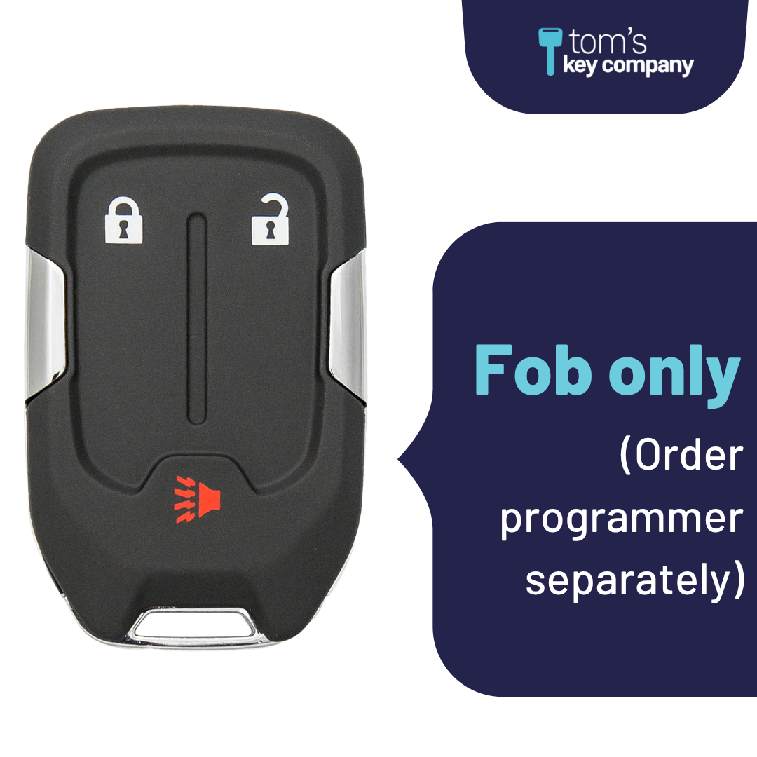 Brand New Aftermarket 3-Button Smart Key Fob with Lock, Unlock, Panic for Select GMC Vehicles (GMCSK-3B-901-K)