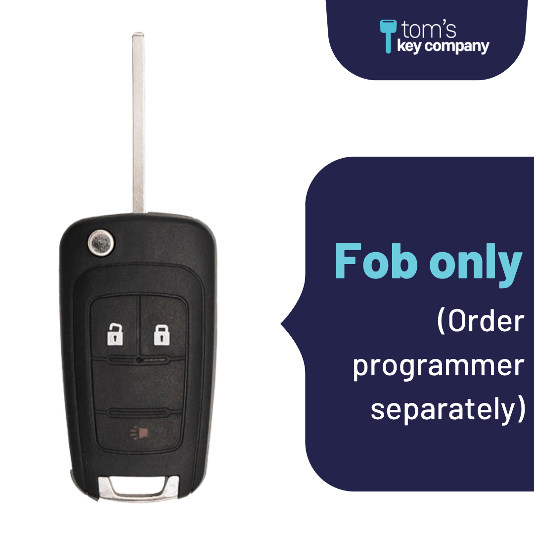 Brand New Aftermarket 3-Button Smart Key Fob with Lock, Unlock, Panic for Select GMC Vehicles (GMCSK-3B-951-K)