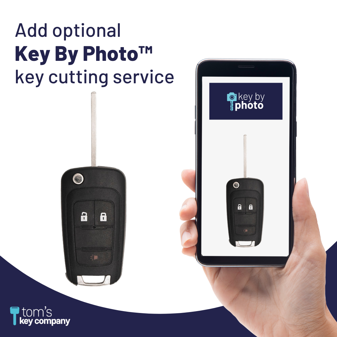 Brand New Aftermarket 3-Button Smart Key Fob with Lock, Unlock, Panic for Select GMC Vehicles (GMCSK-3B-951-K)