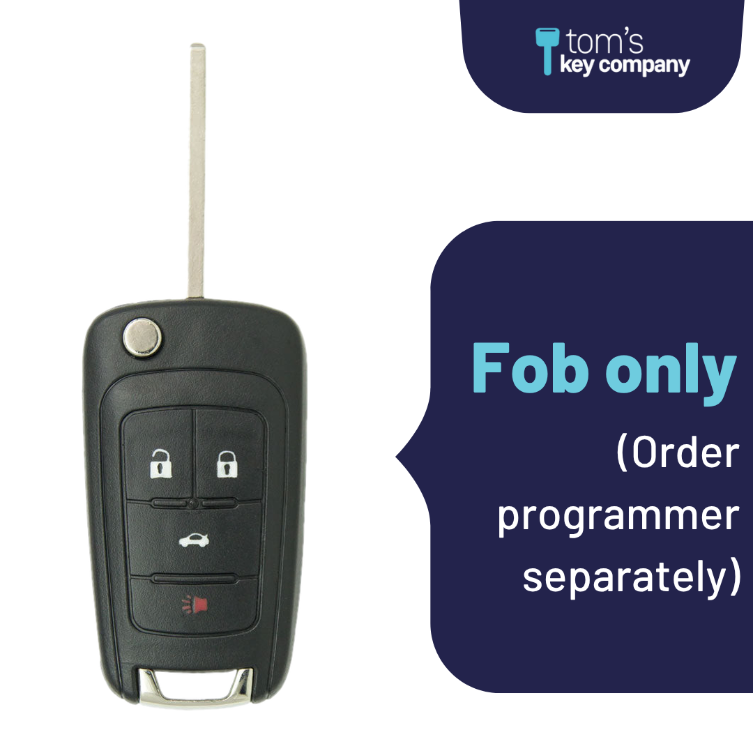 Brand New Aftermarket 4-Button Smart Key Fob with Lock, Unlock, Trunk, Panic for Select GMC Vehicles (GMCSK-4B-TR-791-K)