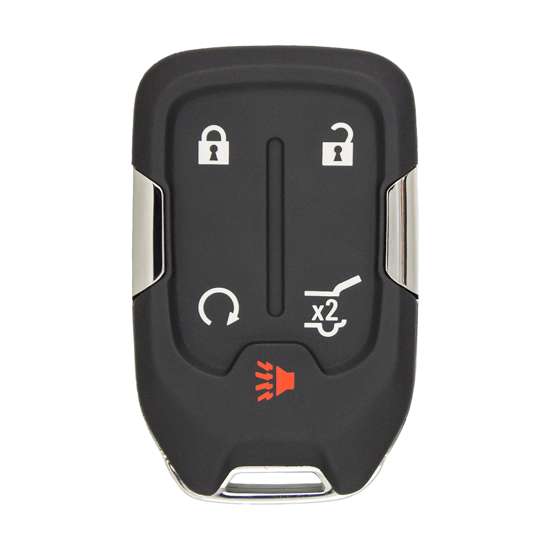 Brand New Aftermarket 5-Button Smart Key Fob with Lock, Unlock, Hatch, Remote Start, Panic for Select GMC Vehicles (GMCSK-5B-HRRS-889-K)