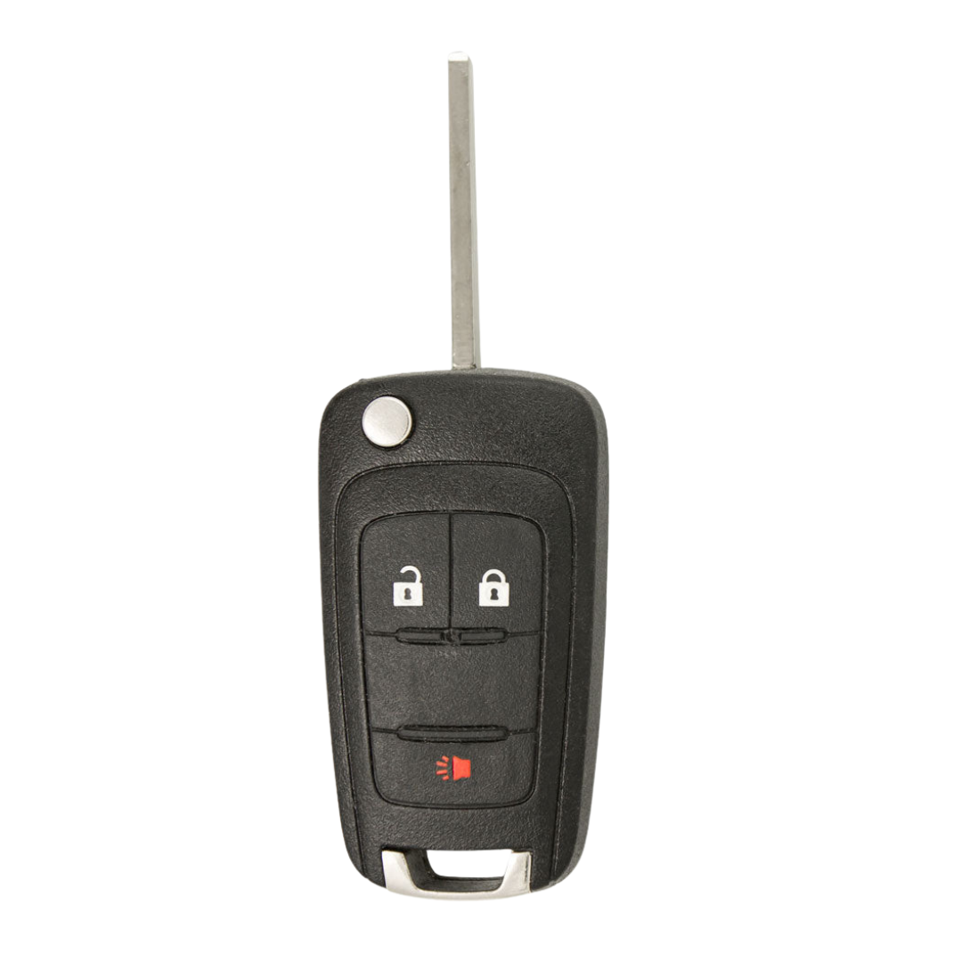 Brand New Aftermarket 3 Button Flip Key for Select Chevrolet & GMC Vehicles (GMFLP-3B-OHT01060512)