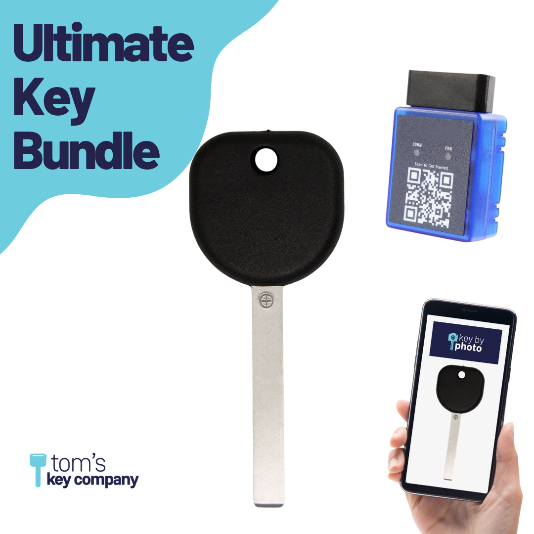 Ultimate Key Bundle with Programming Tool, Aftermarket Transponder Key and Key By Photo for Select Chevrolet and GMC Vehicles (GMKEY-0PT-K-UKB)