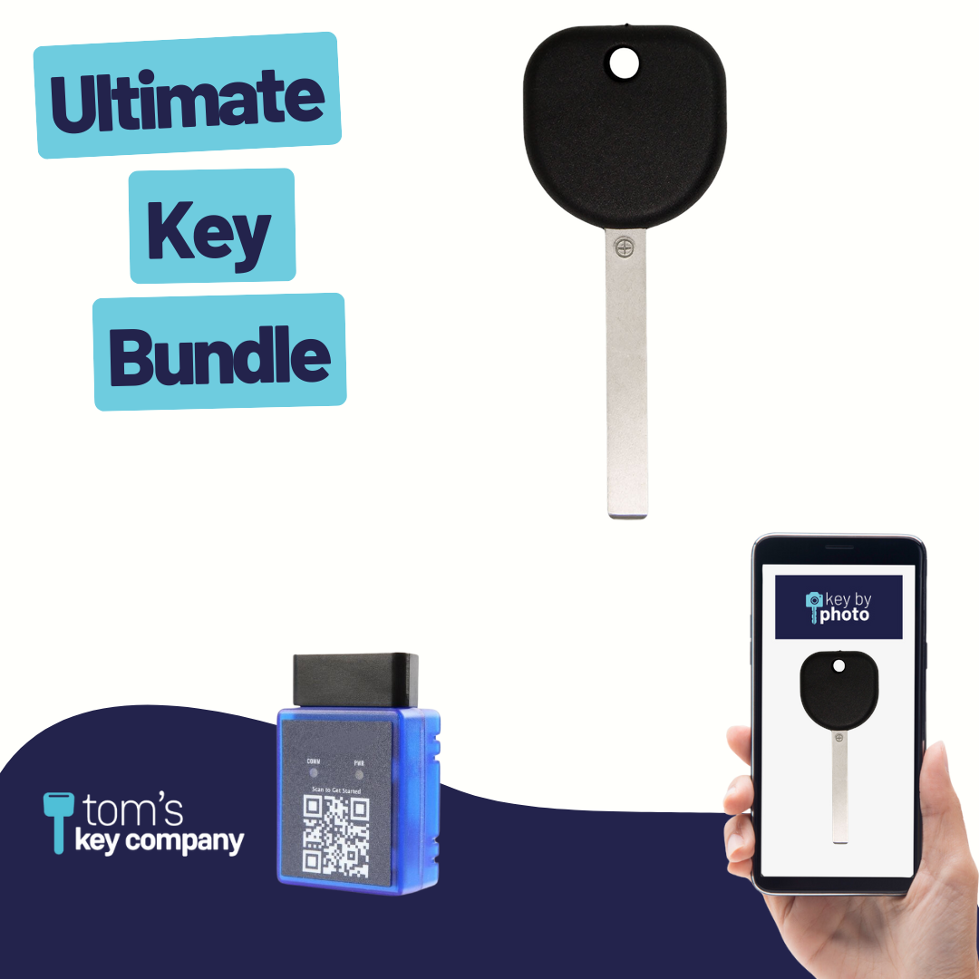 Ultimate Key Bundle with Programming Tool, Aftermarket Transponder Key and Key By Photo for Select Chevrolet and GMC Vehicles (GMKEY-0PT-K-UKB)