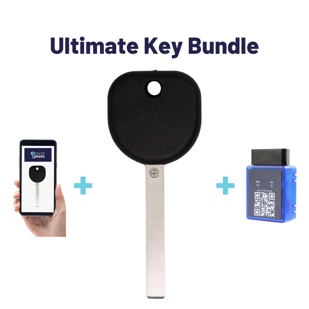 Ultimate Key Bundle with Programming Tool, Aftermarket Transponder Key and Key By Photo for Select Chevrolet and GMC Vehicles (GMKEY-0PT-K-UKB)