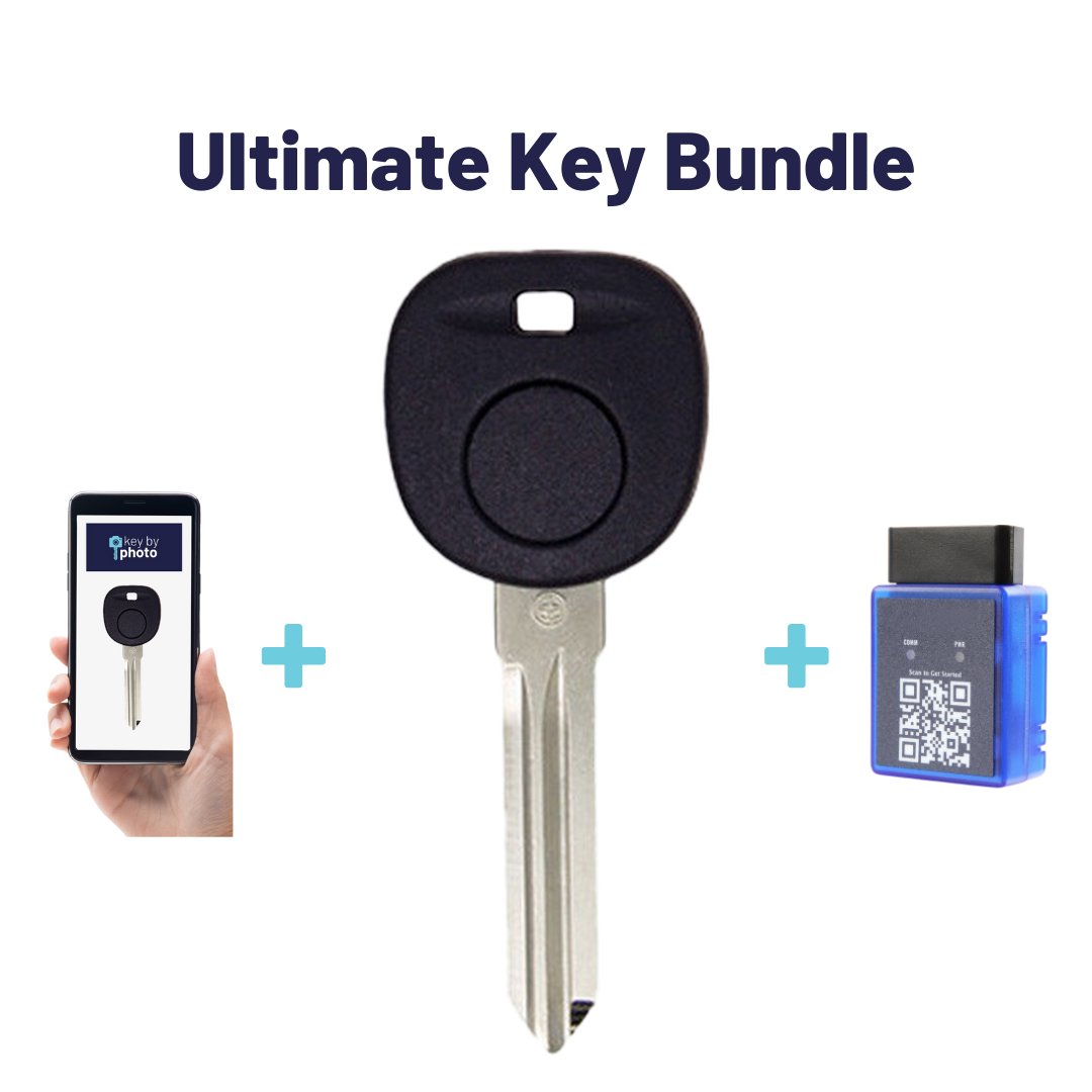 Ultimate Key Bundle with Programming Tool, Aftermarket Transponder Key and Key By Photo for Select Hummer Vehicles (GMKEY-B111-UKB)