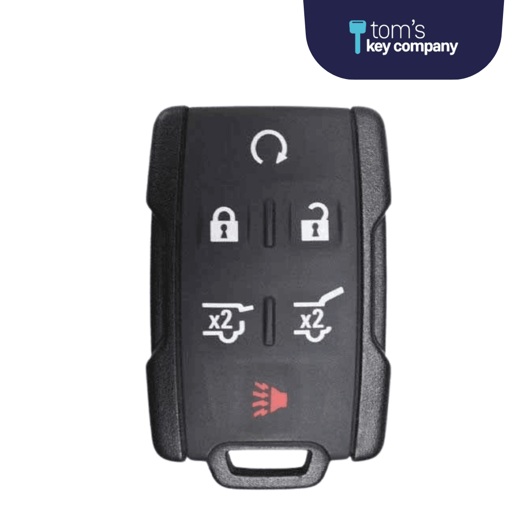 Brand New Aftermarket 6 Button Remote FOB for Select Chevrolet & GMC Vehicles (GMRM-6THZ1RE-RMT)
