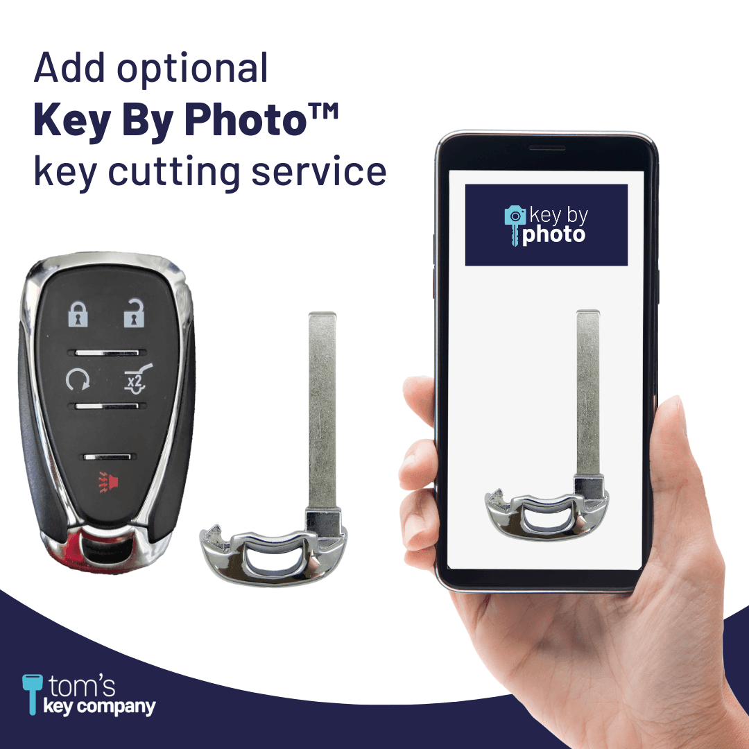 Brand New Aftermarket 5 Button (Remote Start & Hatch) Smart Key for Select Buick, Cadillac, Chevrolet and GMC Vehicles (GMSK-903-RSHR-5B)