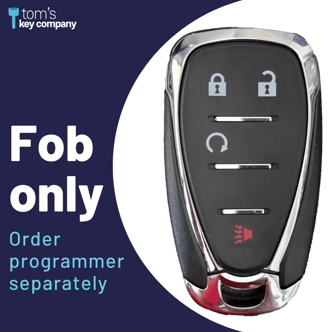 Brand New Aftermarket 4 Button (Remote Start) Smart Key for Select Buick, Cadillac, Chevrolet, and GMC (GMSK-910-RS-4B)