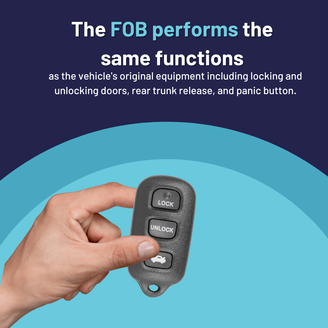 4 Button Keyless Entry Remote Car Key FOB for Select Toyota Vehicles (GQ43VT14T-4B)