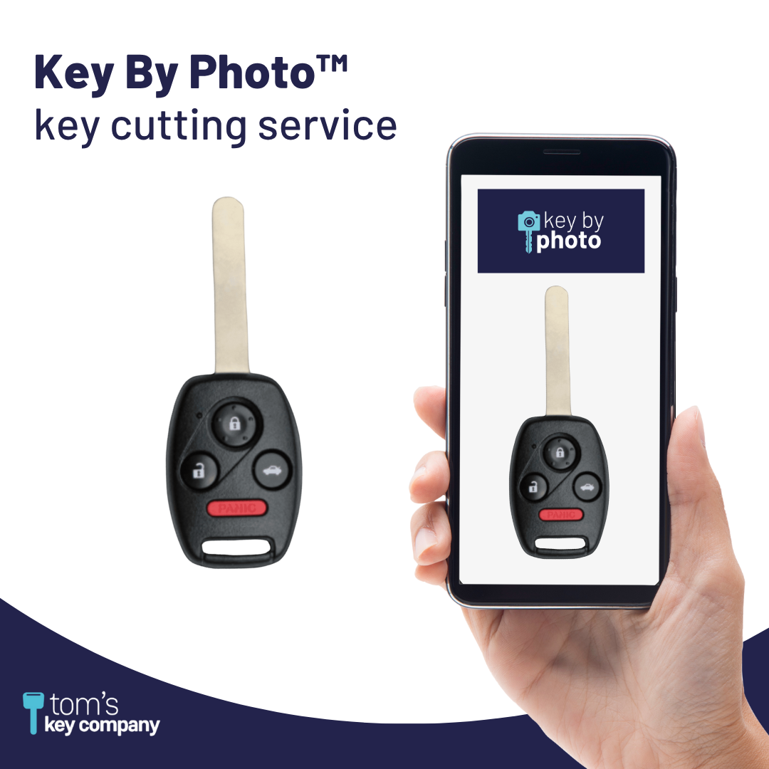 Ultimate Key Bundle DIY Car Key Replacement Kit with SimpleKey™ Programmer & Key By Photo™ Service | Select Honda Vehicle with 4 Button Remote Key with Trunk Release Feature, High Security Blade (HNRH-H4TZ1SK-KBP-UKB)