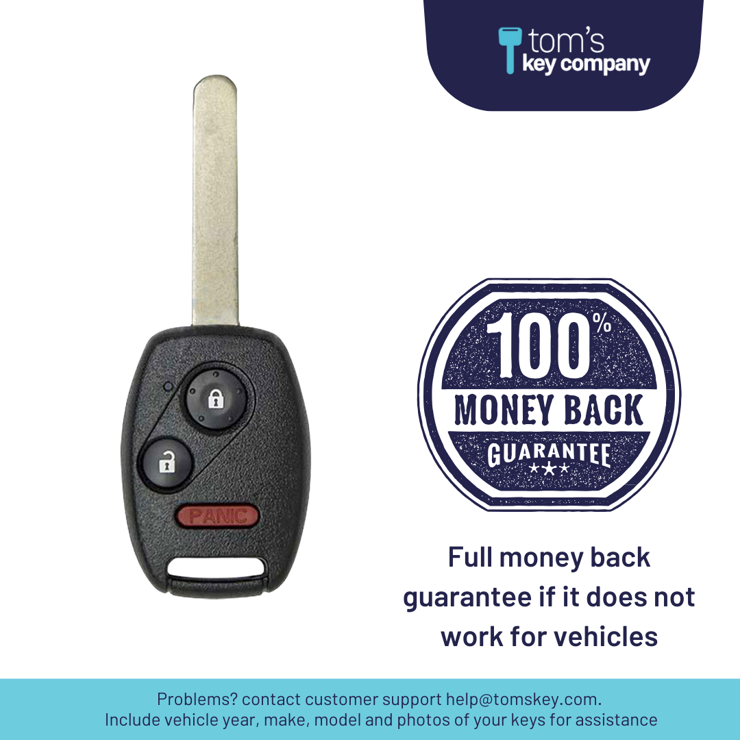 Ultimate Remote Key Bundle with Programming Tool, Aftermarket 3-Button Remote Key and Key By Photo for Select Honda Vehicles (HONCK-3B-478-K-UKB)