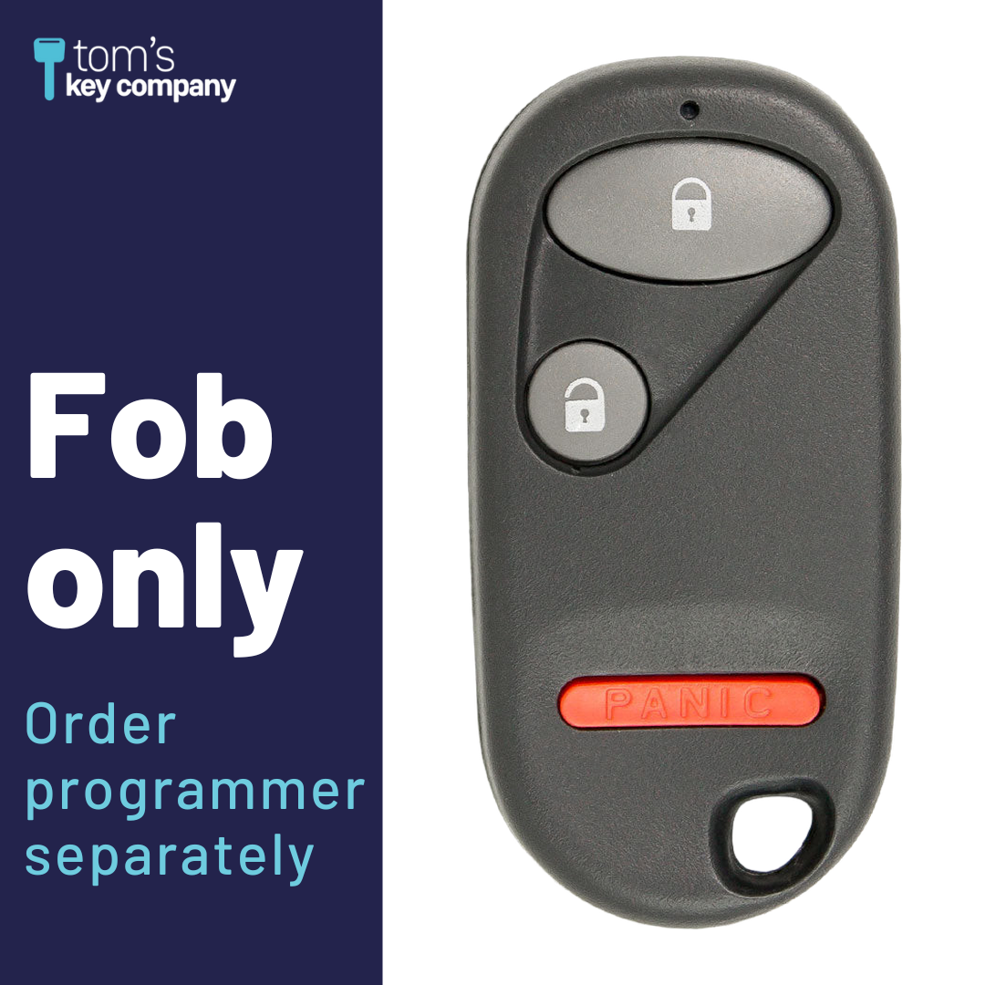 Brand New Aftermarket 3-Button Remote Fob with Lock, Unlock, Panic for Select Honda Vehicles (HONFOB-3B-428-K)