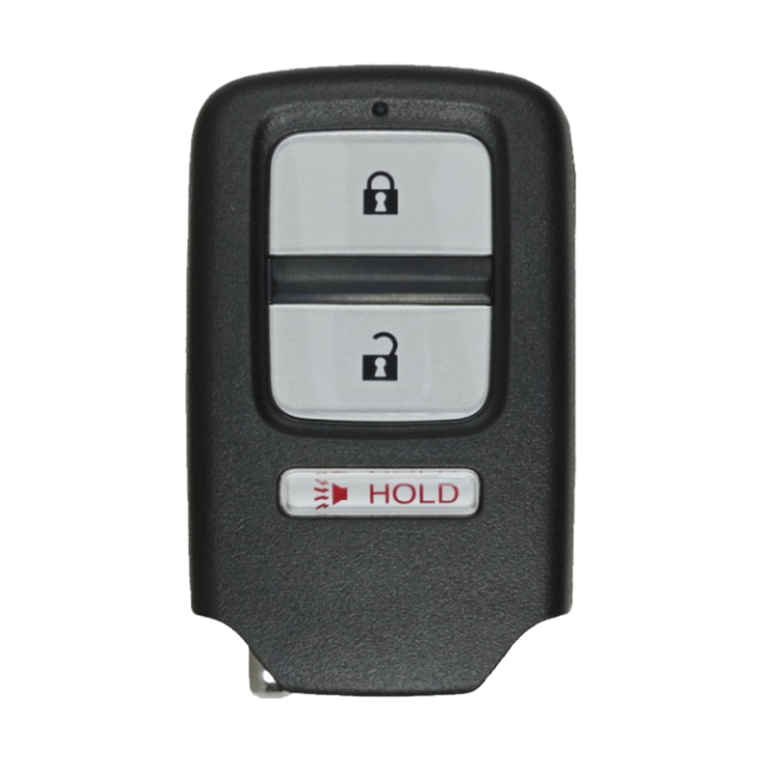 Brand New Aftermarket 3-Button Smart Key Fob with Lock, Unlock, Panic for Select Honda Vehicles (HONSK-3B-503-K)
