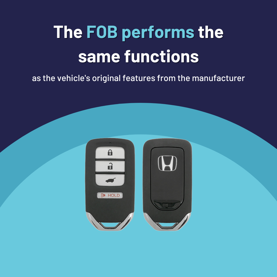 Ultimate Smart Key Bundle with Programming Tool, Refurbished 4-Button Smart Key Fob and Key By Photo for Select Honda Vehicles (HONSK-4B-HR-522-REF-K-UKB)