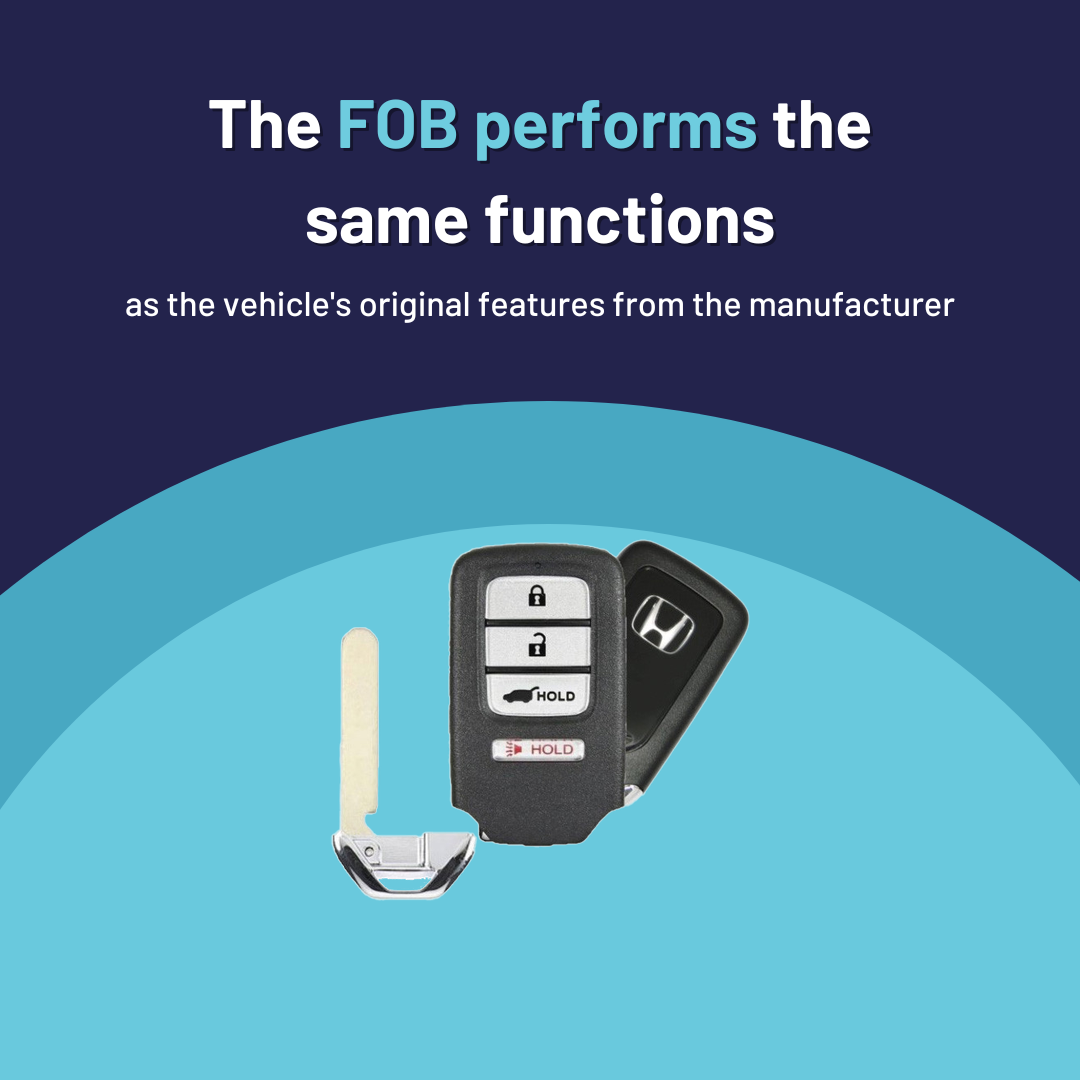 Ultimate Smart Key Bundle with Programming Tool, Aftermarket 4-Button Smart Key Fob and Key By Photo for Select Honda Vehicles (HONSK-4B-HR-556-REF-K-UKB)