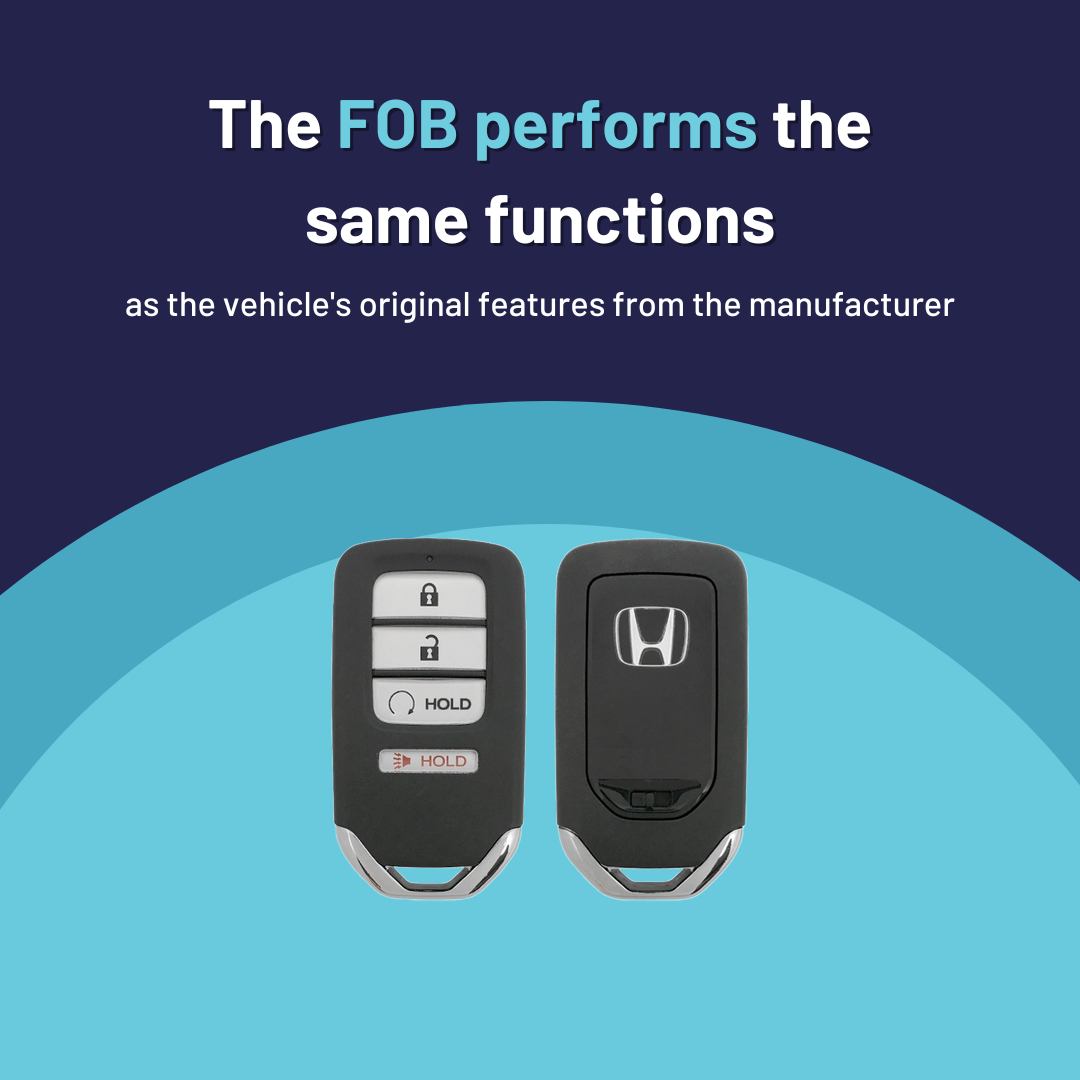 Ultimate Smart Key Bundle with Programming Tool, Refurbished 4-Button Smart Key Fob and Key By Photo for Select Honda Vehicles (HONSK-4B-RS-544-REF-K-UKB)