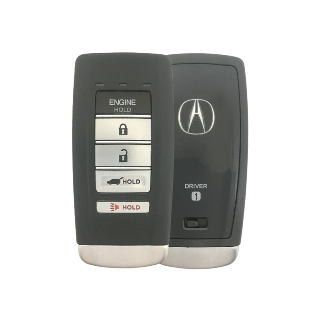 Brand New OEM 5 Button Smart Key with Remote Start and Hatch Release for Select Acura Vehicles (HONSK-5B-HATCH-KR5)