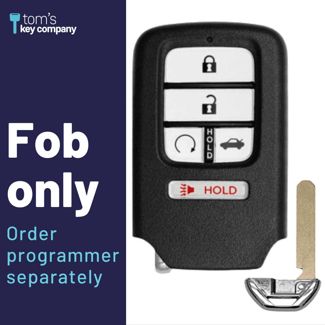 Honda 5-Button OEM Smart Key with Remote Start and Trunk Release (HONSK-OEM-5B-TRS-CWTW)