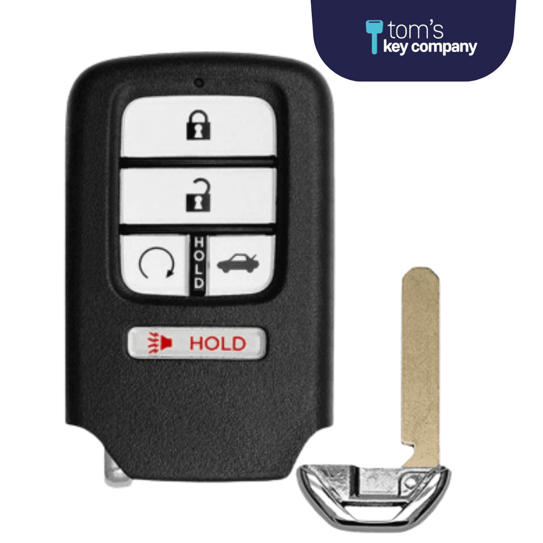 Honda 5-Button OEM Smart Key with Remote Start and Trunk Release (HONSK-OEM-5B-TRS-CWTW)