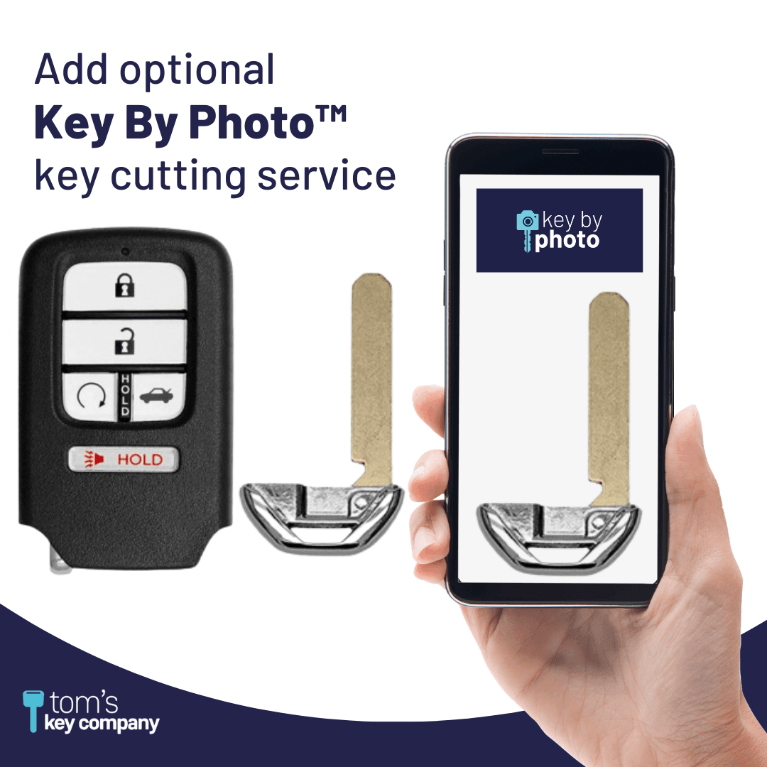 Honda 5-Button OEM Smart Key with Remote Start and Trunk Release (HONSK-OEM-5B-TRS-CWTW)