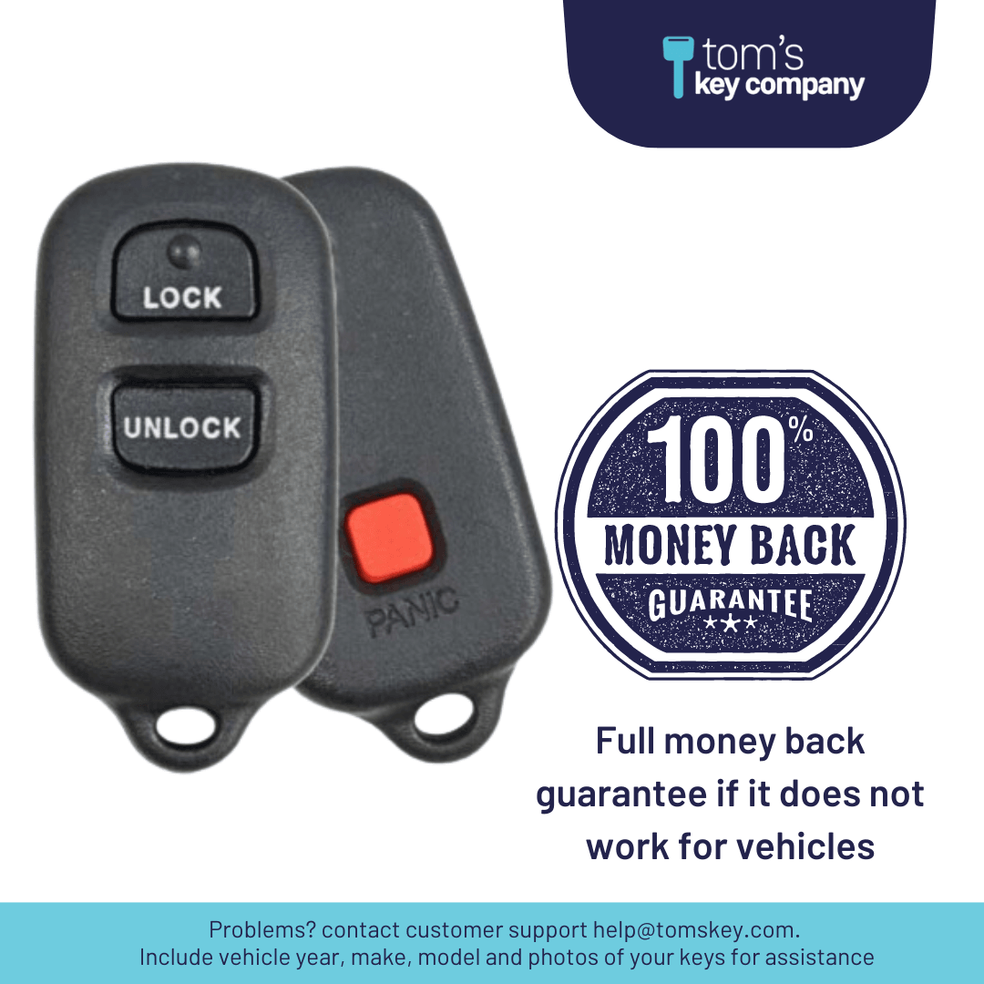 3 Button Keyless Entry Remote Car Key FOB for Select Toyota & Scion Vehicles (HYQ12BBX-3B)