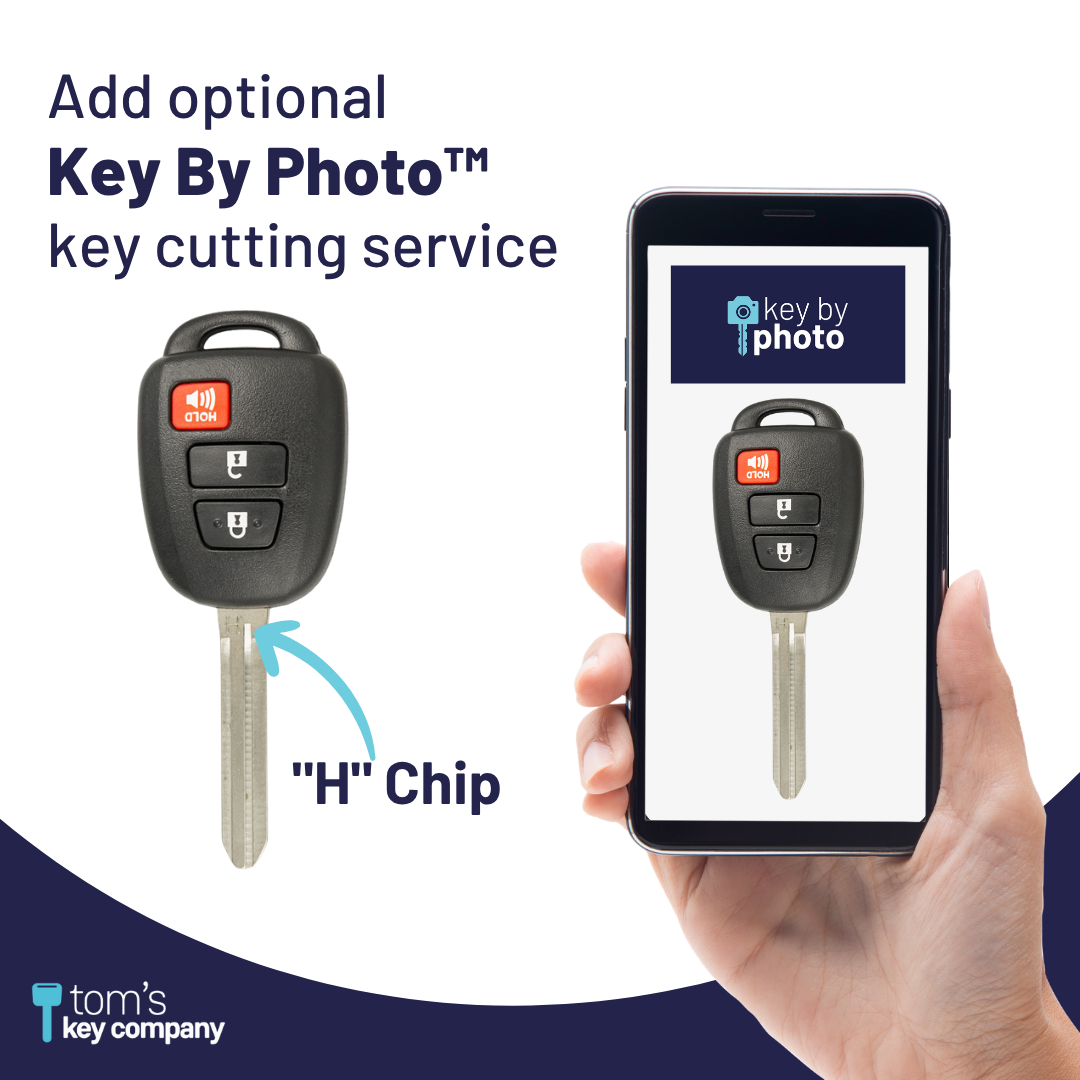 2016-2020 Toyota Tacoma / 3-Button Remote Head Key (H Chip) / HYQ12BDP-3B-H