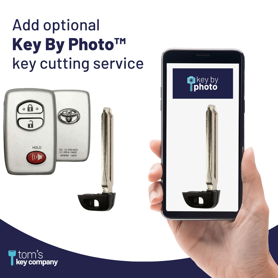 2010-2019 Toyota 4Runner / New 3-Button OEM Smart Key FOB (HYQ14ACX-3B-FOB-SILVER-LOGO)