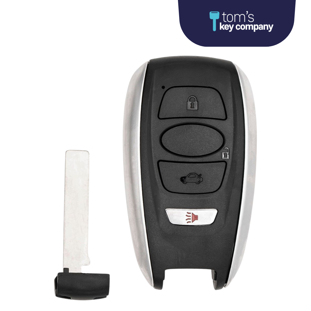 Brand New Aftermarket 4-Button Smart Key Fob with Lock, Unlock, Trunk, Panic for Select Subaru Vehicles (HYQ14AHC-4B-SUB) - PMK