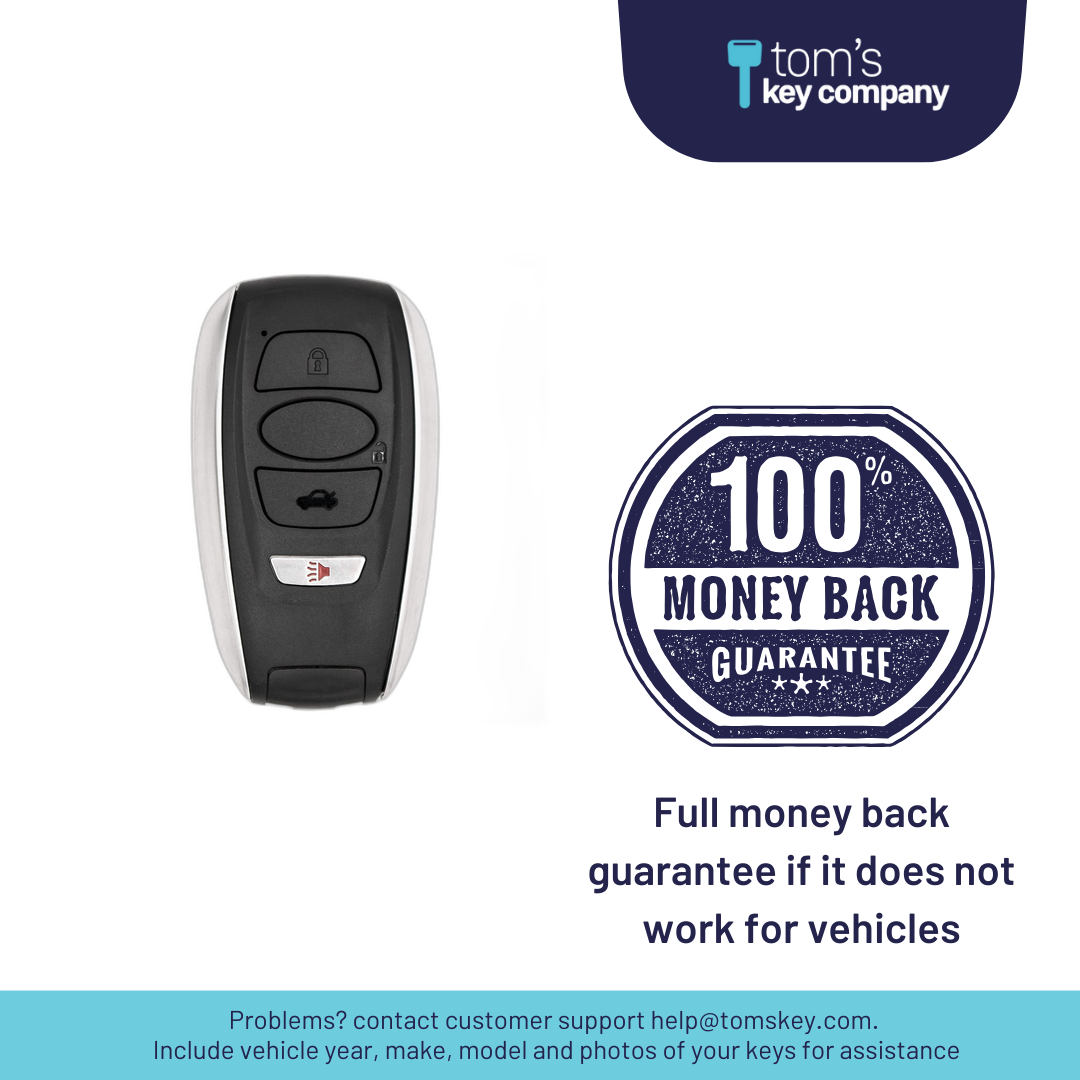 Ultimate Smart Key Bundle with Programming Tool, Aftermarket 4-Button Smart Key Fob and Key By Photo for Select Subaru Vehicles (HYQ14AHC-4B-SUB-UKB)