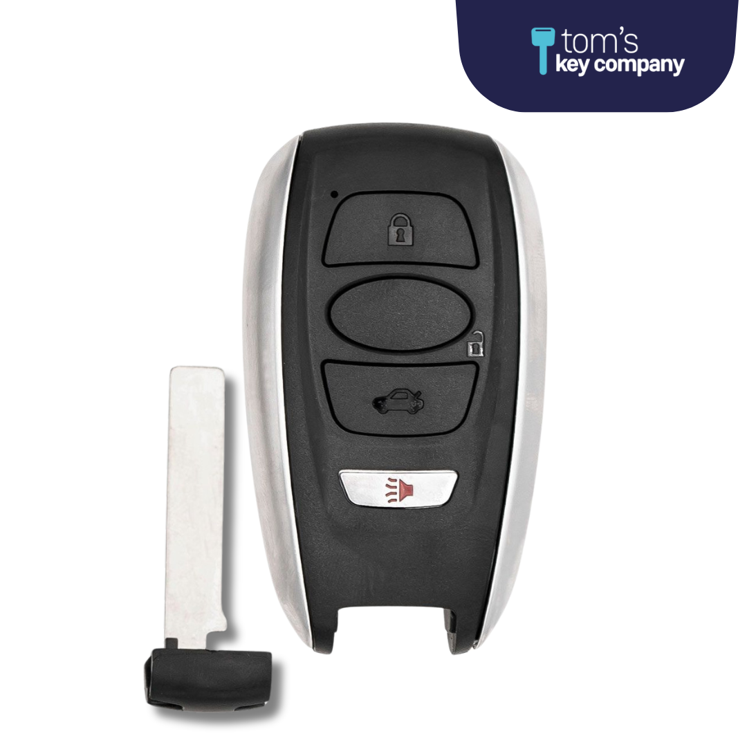 Brand New Aftermarket 4-Button Smart Key Fob with Lock, Unlock, Trunk, Panic for Select Subaru Vehicles (HYQ14AHC-4B-SUB) - PMK
