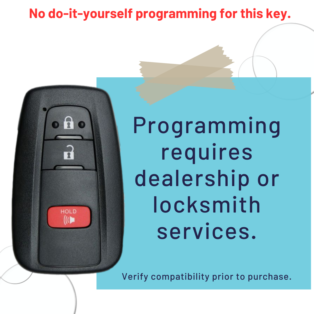 Brand New OEM Smart Key FOB with 3 Button Toyota Highlander - (HYQ14FBC-3B-HIGHLANDER)