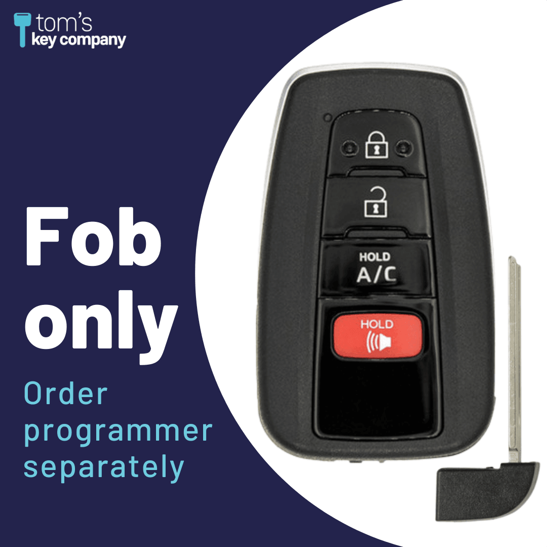 Brand New Aftermarket 4-Button Smart Key FOB for Toyota Prius Prime (HYQ14FBE-4B/AC-PRIUS)