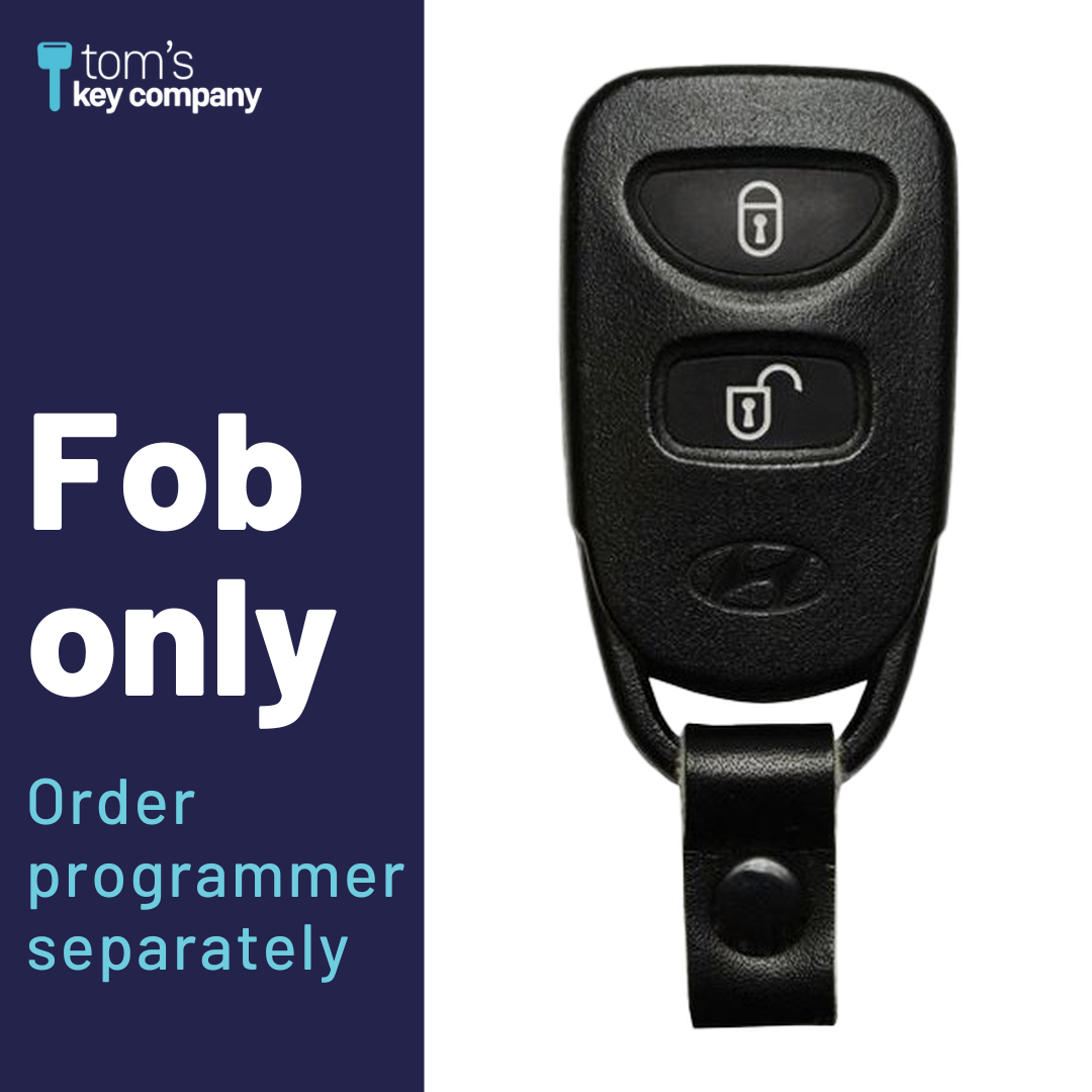 Brand New Aftermarket 3-Button Remote Fob with Lock, Unlock, Panic for Select Hyundai Vehicles (HYUFOB-3B-182-RC-K)