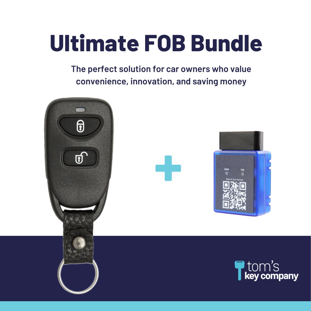 Ultimate Remote FOB Bundle with Programming Tool and Aftermarket 3 Button Remote FOB for Select Hyundai Vehicles (HYUFOB-3B-242-K-UKB)