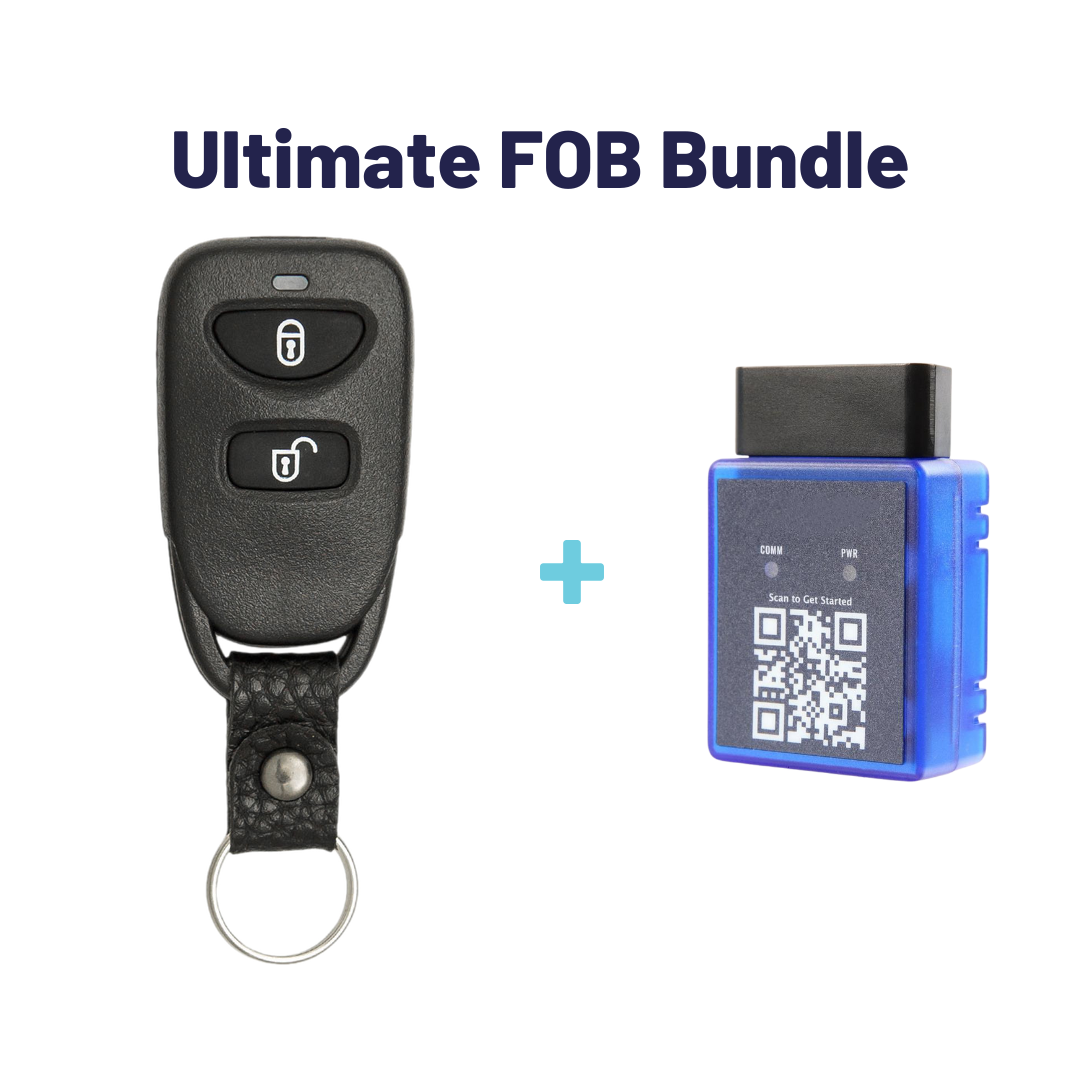 Ultimate Remote FOB Bundle with Programming Tool and Aftermarket 3 Button Remote FOB for Select Hyundai Vehicles (HYUFOB-3B-242-K-UKB)