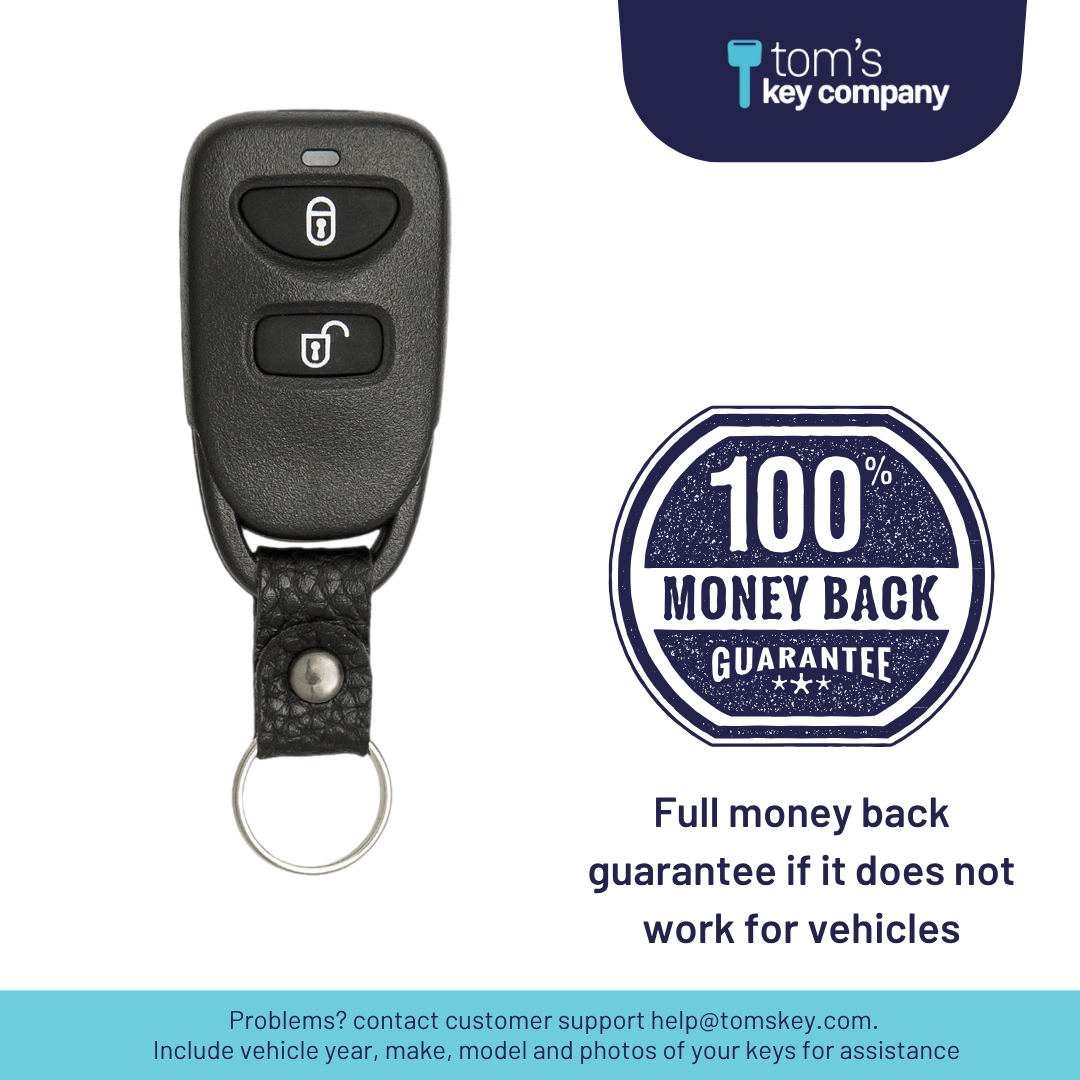Brand New Aftermarket 3-Button Remote Fob with Lock, Unlock, Panic for Select Hyundai Vehicles (HYUFOB-3B-242-K)