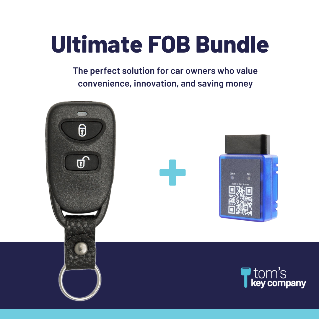 Ultimate Remote FOB Bundle with Programming Tool and Aftermarket 3 Button Remote FOB for Select Hyundai Vehicles (HYUFOB-3B-246-K-UKB)